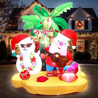 7 ft Christmas Santa Claus Inflatable Yard Decoration