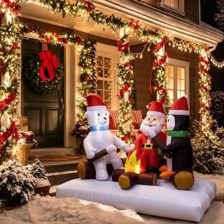 6 FT Christmas Santa Claus Inflatable Yard Decoration