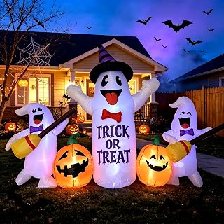 8FT Halloween Ghost Inflatable Yard Decoration