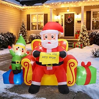 7 FT Christmas Santa Claus Inflatable Yard Decoration