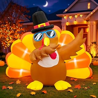 6FT Fall Turkey Inflatable Yard Decoration