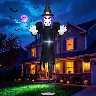 12FT Halloween Witch Inflatable Yard Decoration