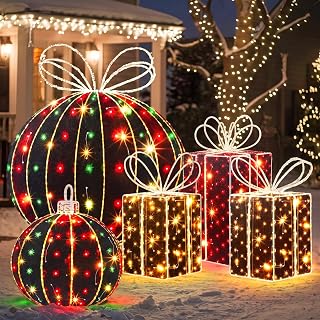 Christmas Gift Box Yard Decoration 5 Pcs