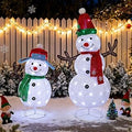 2.6FT Christmas Snowman Family Yard Decoration Set of 2