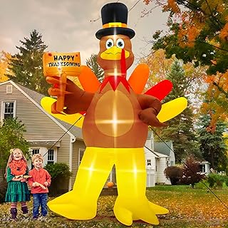 12FT Fall Turkey Inflatable Yard Decoration