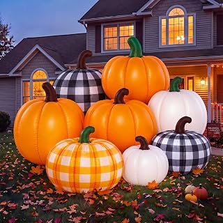 5.91 ft Holiday Pumpkin Inflatable Yard Decoration