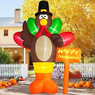 12 FT Fall Turkey Inflatable Yard Decoration