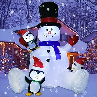 7Ft Christmas Snowman Inflatable Yard Decoration