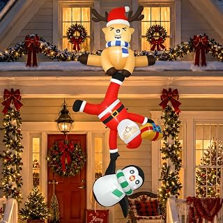 8FT Christmas Reindeer Inflatable Yard Decoration