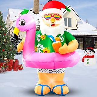 6ft Christmas Santa Claus Inflatable Yard Decoration