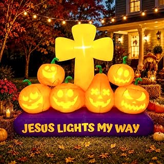 6.3Ft Halloween Pumpkin Inflatable Yard Decoration