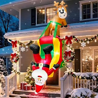 8.5 Ft Christmas Reindeer Inflatable Yard Decoration