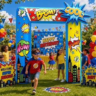 9ft Holiday Archway Inflatable Yard Decoration