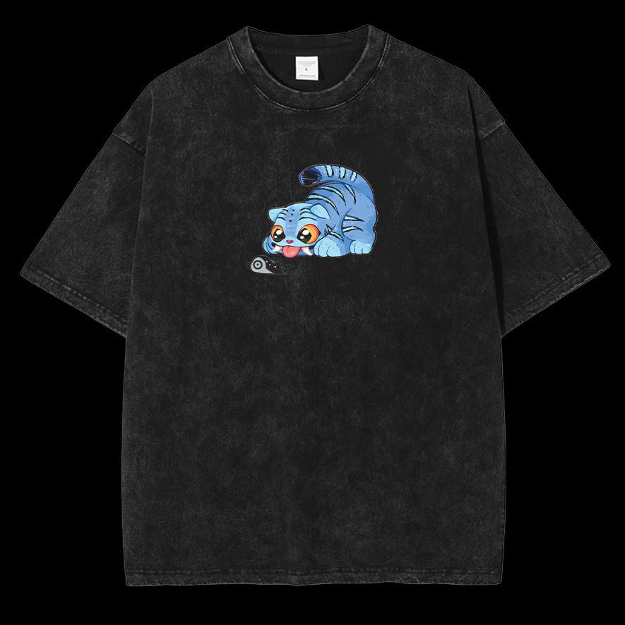 "Blue Tiger Huntrix" KPop Demon Hunter Tee [MMU]