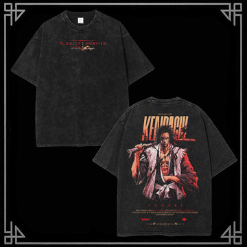 "KENPACHI ZARAKI" Bleach Washed Tee [MMU]