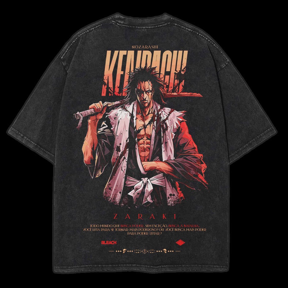 "KENPACHI ZARAKI" Bleach Washed Tee [MMU]