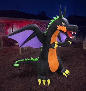 8 FT Halloween Dragon Inflatable Yard Decoration