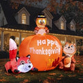 6 FT Fall Pumpkin Inflatable Yard Decoration