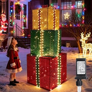 Christmas Gift Box Yard Decoration Set of 3