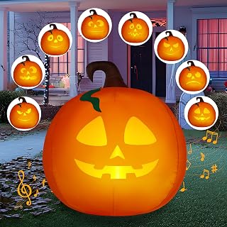 5 Ft Halloween Pumpkin Inflatable Yard Decoration