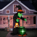 7FT Halloween Witch Inflatable Yard Decoration