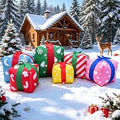 8 FT Christmas Gift Box Inflatable Yard Decoration 6 Pcs