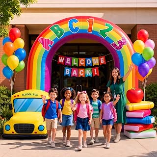 10 ft Holiday Archway Inflatable Yard Decoration