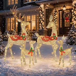 Christmas Reindeer Family Yard Decoration