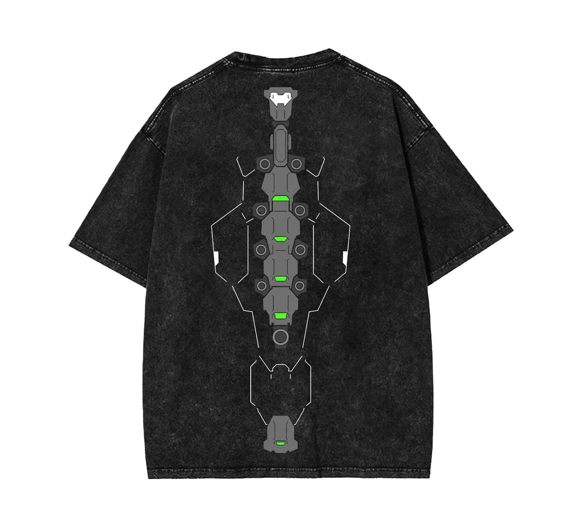 Edgerunner Sandevistan Cyberware Unisex Acid Washed Tshirt [TPR]