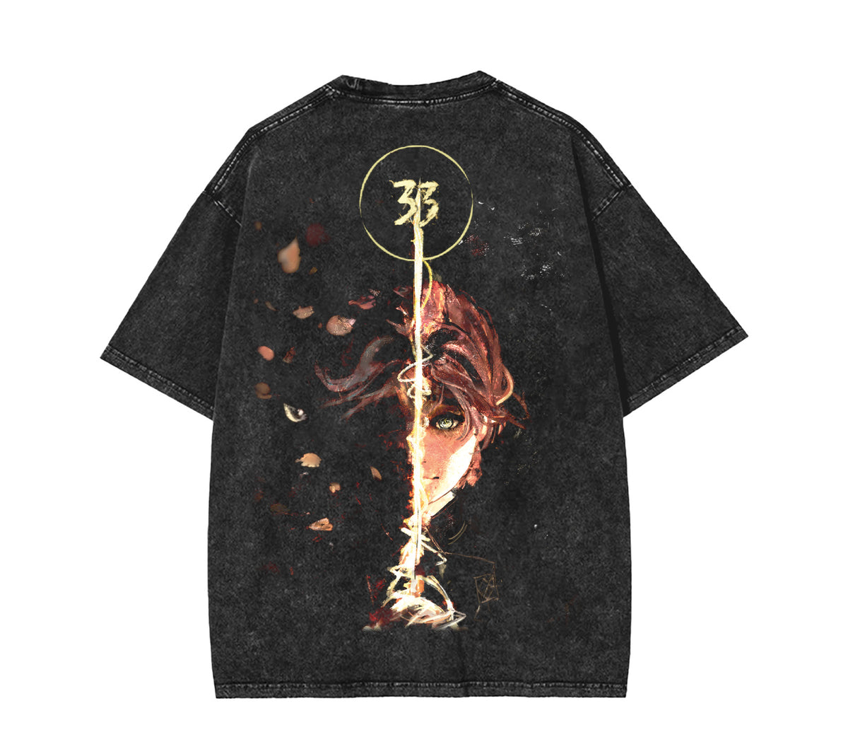 Clair Obscur Expedition 33 Washed Unisex Graphic Tee [TPR]