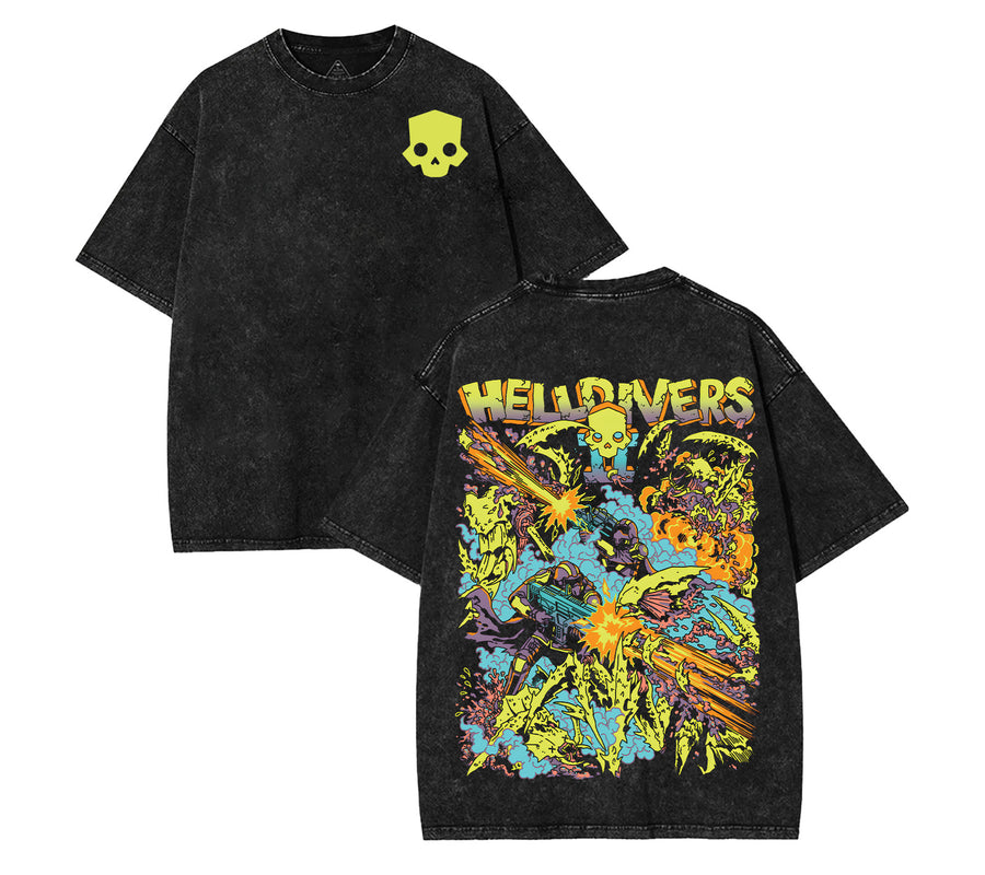 Helldivers 2 The Taste of Freedom Men's Wash Unisex Game Shirt [TPR]