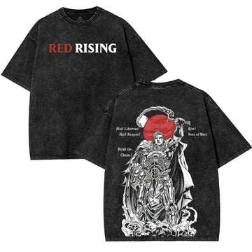 Red Rising Darrow of Lykos Shirt, Rise for Mars Dystopian Print