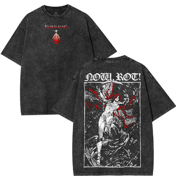 Retro Limited Vintage Malenia, The Black Blade Elden Ring Game Tshirt [TPR]