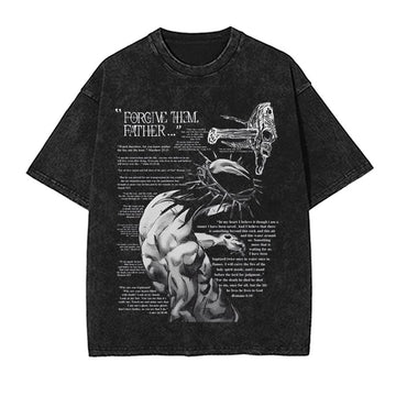 Forgive them Father Jesus JOJO Doubled Print Washed