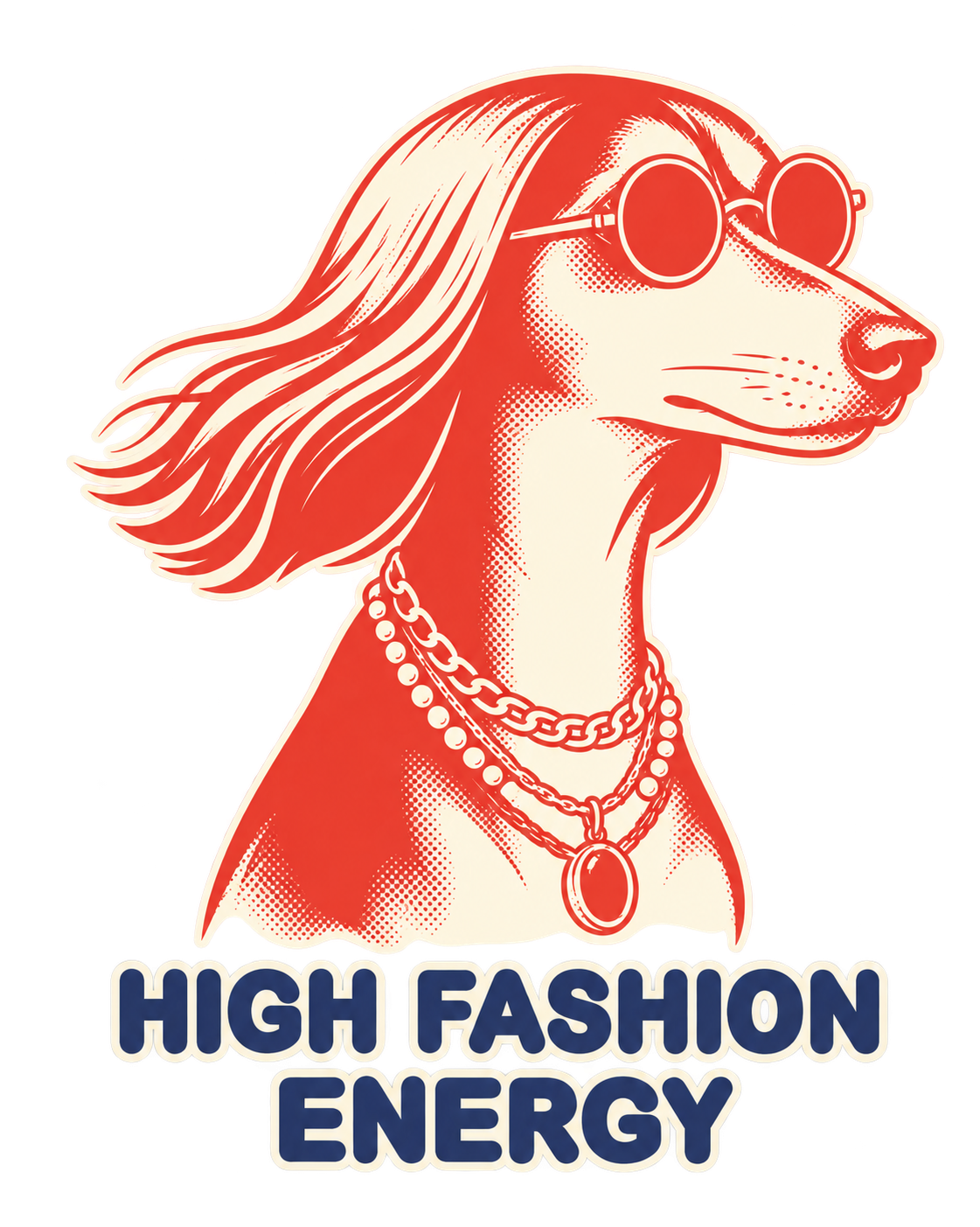 High Fashion Energy Dog Graphic Washed T-Shirt, Hoodie & Sweatshirt