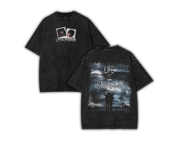 Life is Strange Cotton unisex graphic tees game – Washed Tee Cotton Menswear Top  | SEP 66