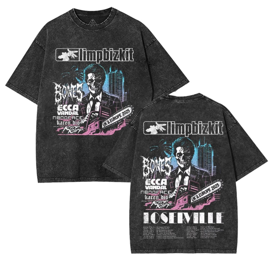 imp Bizkit UK and Europe Tour 2025 T-shirt Rap Rock Vintage