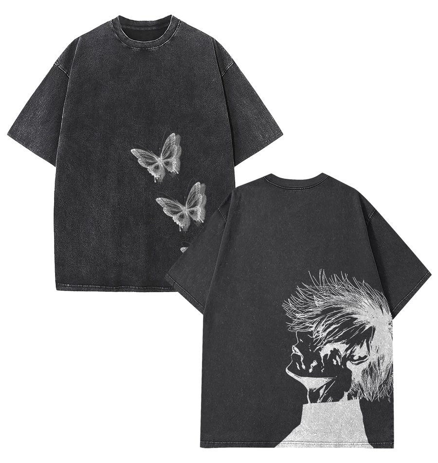 Retro Vintage Ken Kaneki Tokyoooo Ghoul anime vintage Clothing Cotton | 'TTT'