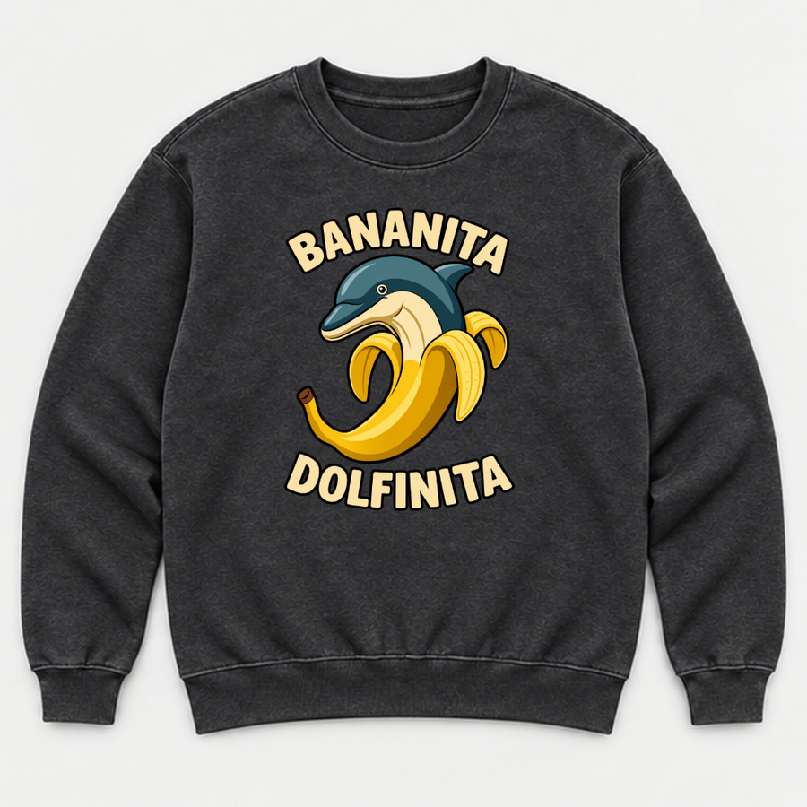 Bananita Dolfinita Banana Dolphin Graphic T-Shirt, Hoodie & Sweatshirt
