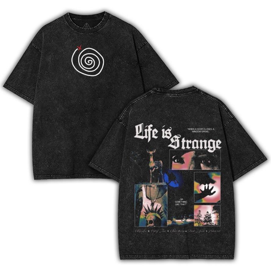 Life is Strange Washed Tshirt 2 – Washed Tee Cotton Menswear Top  | SEP 29