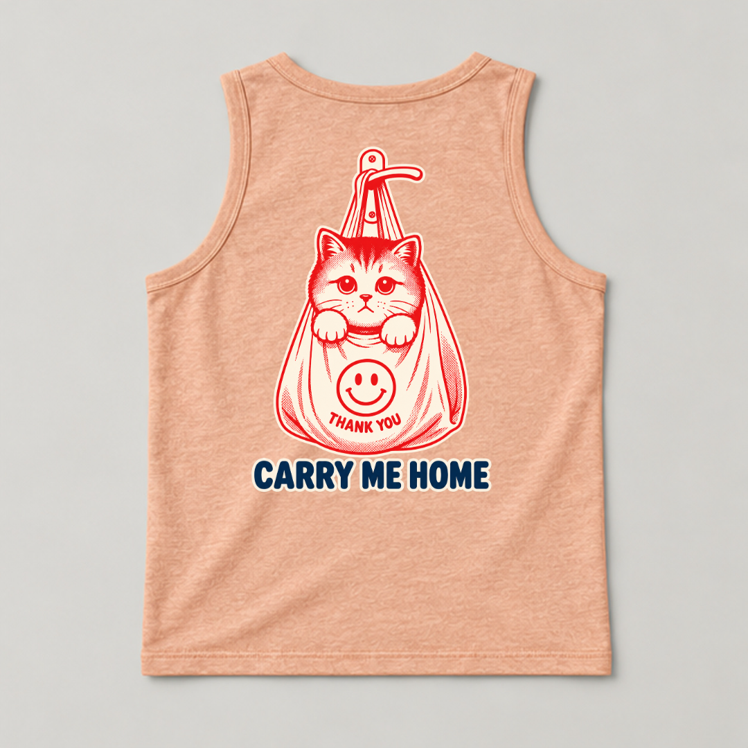 Carry Me Home Cat — Washed apparel mockup 14