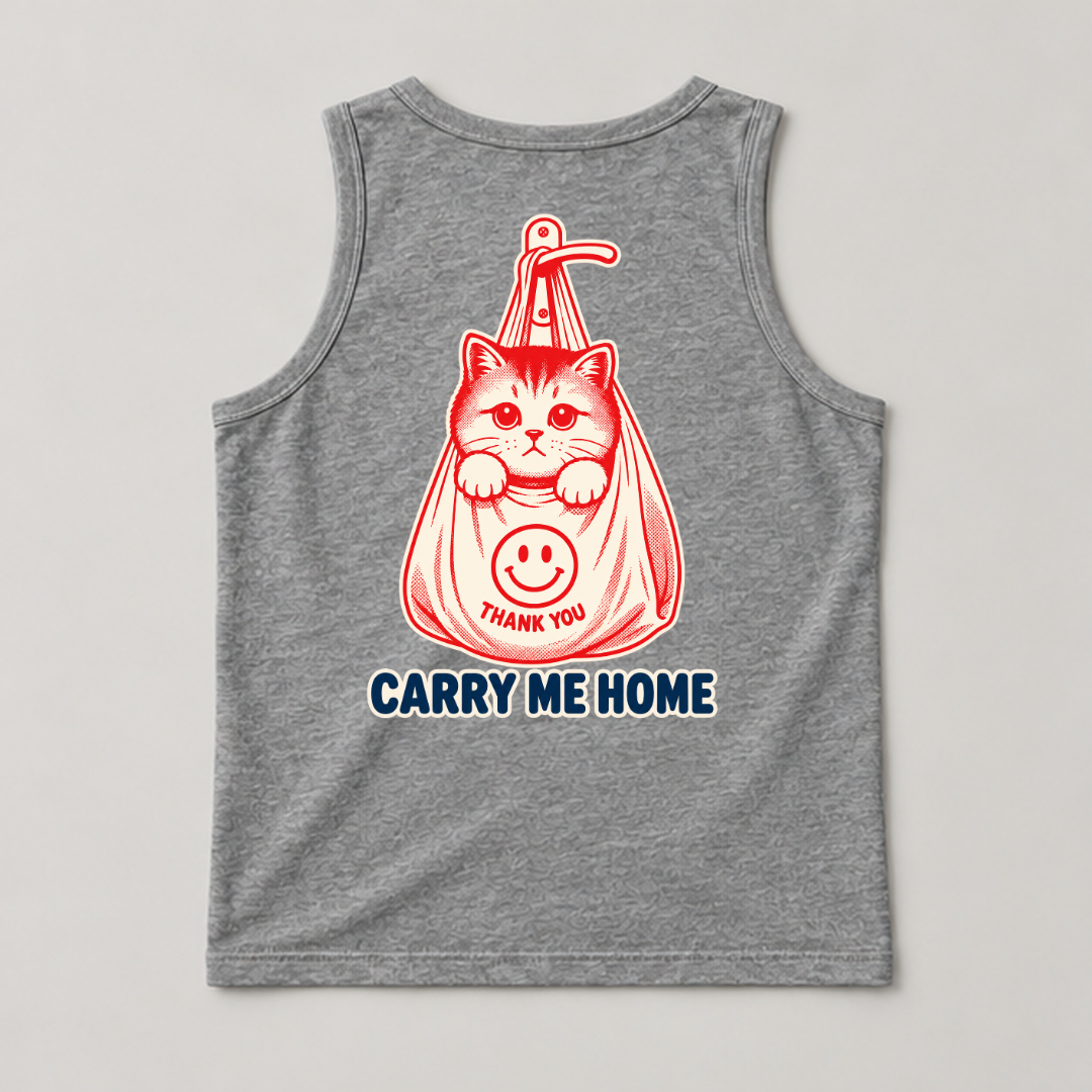 Carry Me Home Cat — Washed apparel mockup 15