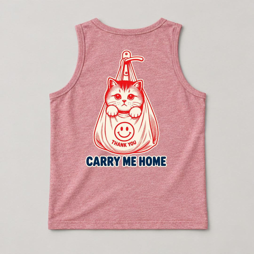 Carry Me Home Cat — Washed apparel mockup 16