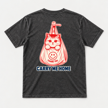 Carry Me Home Cat — Washed apparel mockup 1