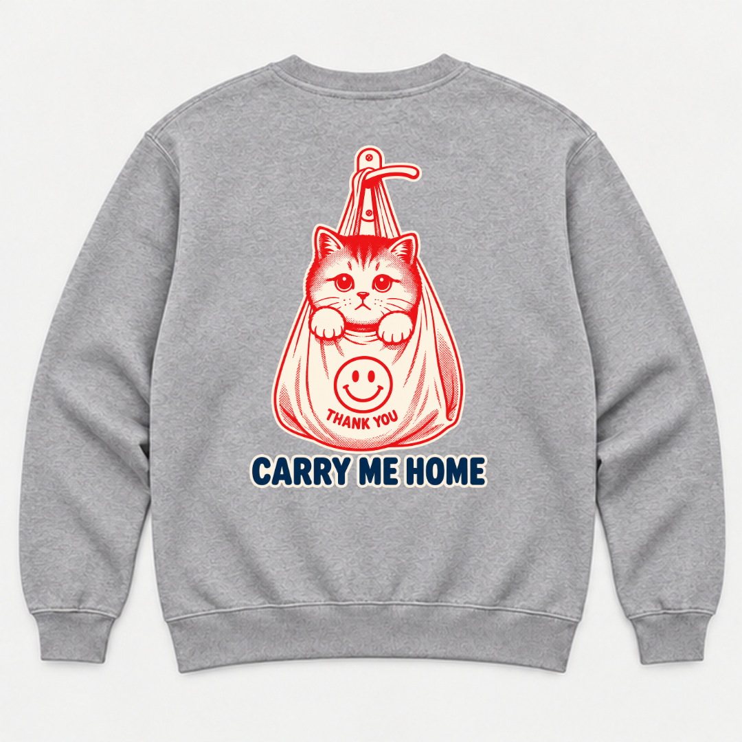Carry Me Home Cat — Washed apparel mockup 7