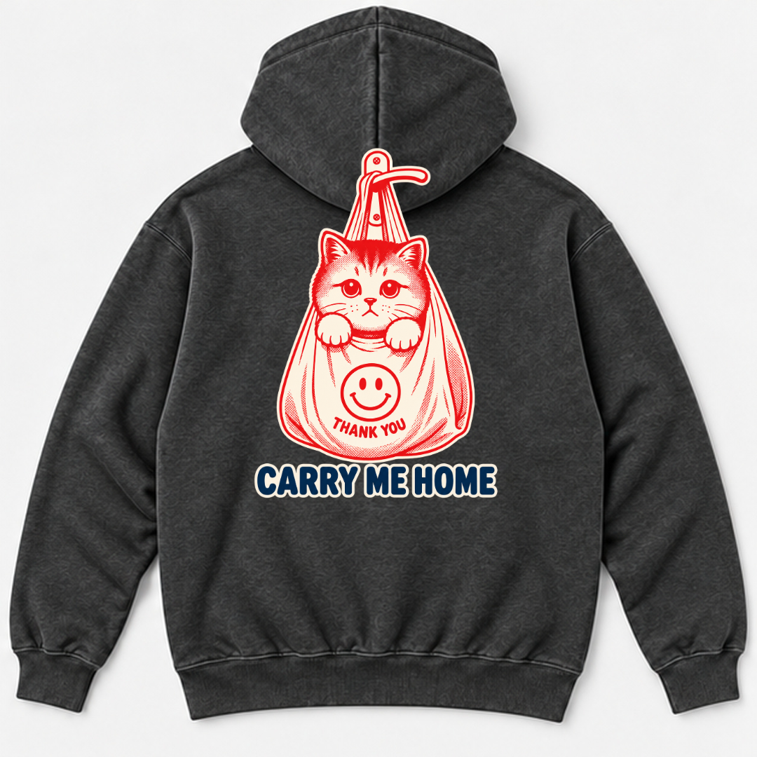 Carry Me Home Cat — Washed apparel mockup 9