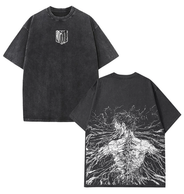 Eren Yeager Retro Heavy T-Shirt | Attack on Titan