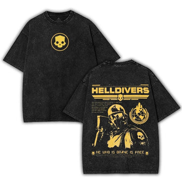 Helldivers 2 Grunge Poster Vintage (DSG)