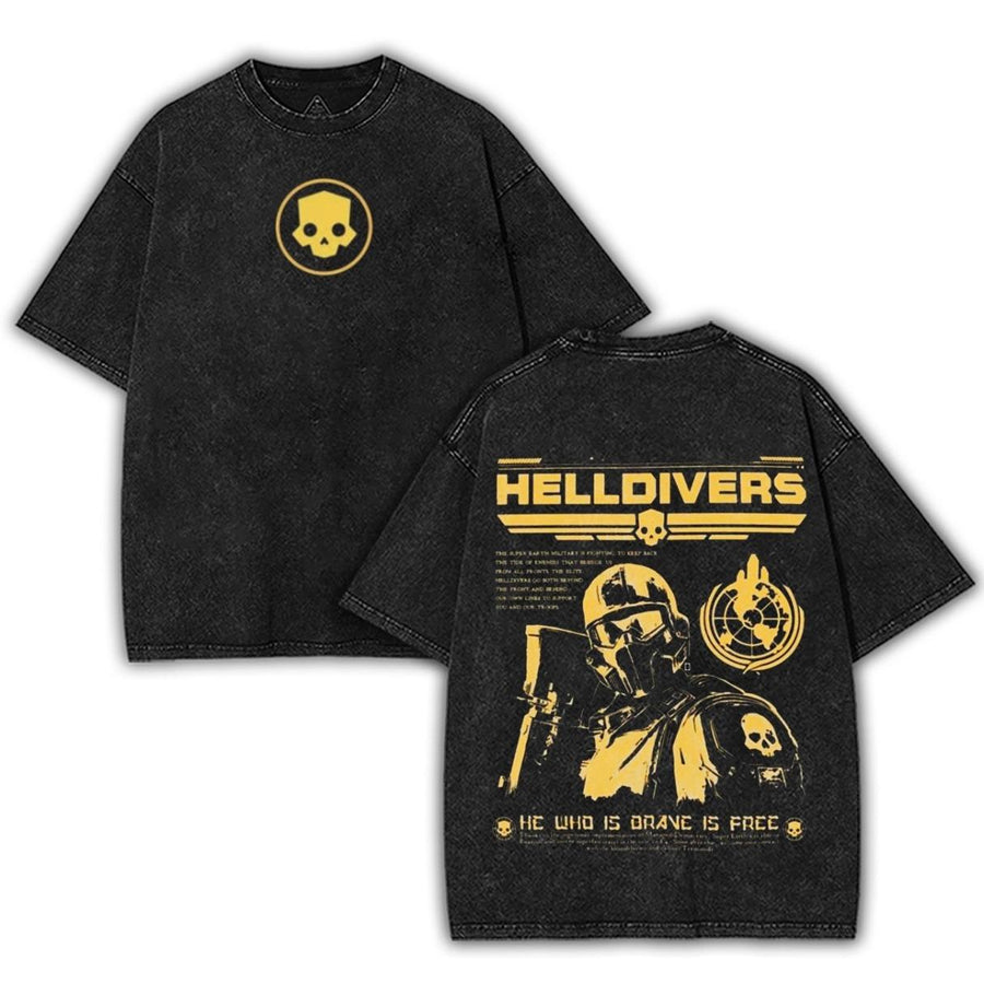 Helldivers 2 Grunge Poster Vintage (DSG)