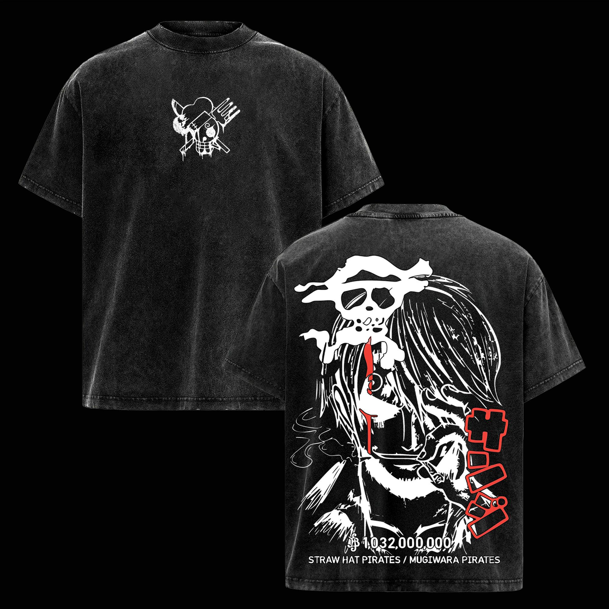 One Piece Sanji Wanted Bounty Graphic Manga Art T-Shirt